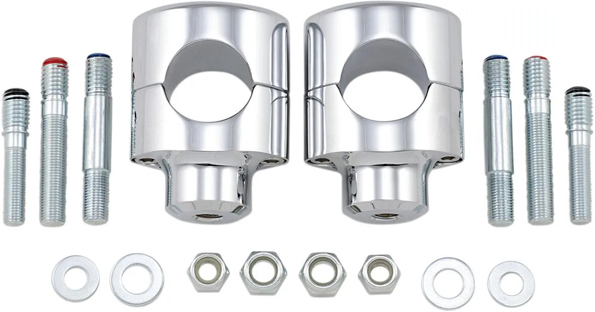 Drag Specialties Big Buffalo Handlebar Risers Chrome