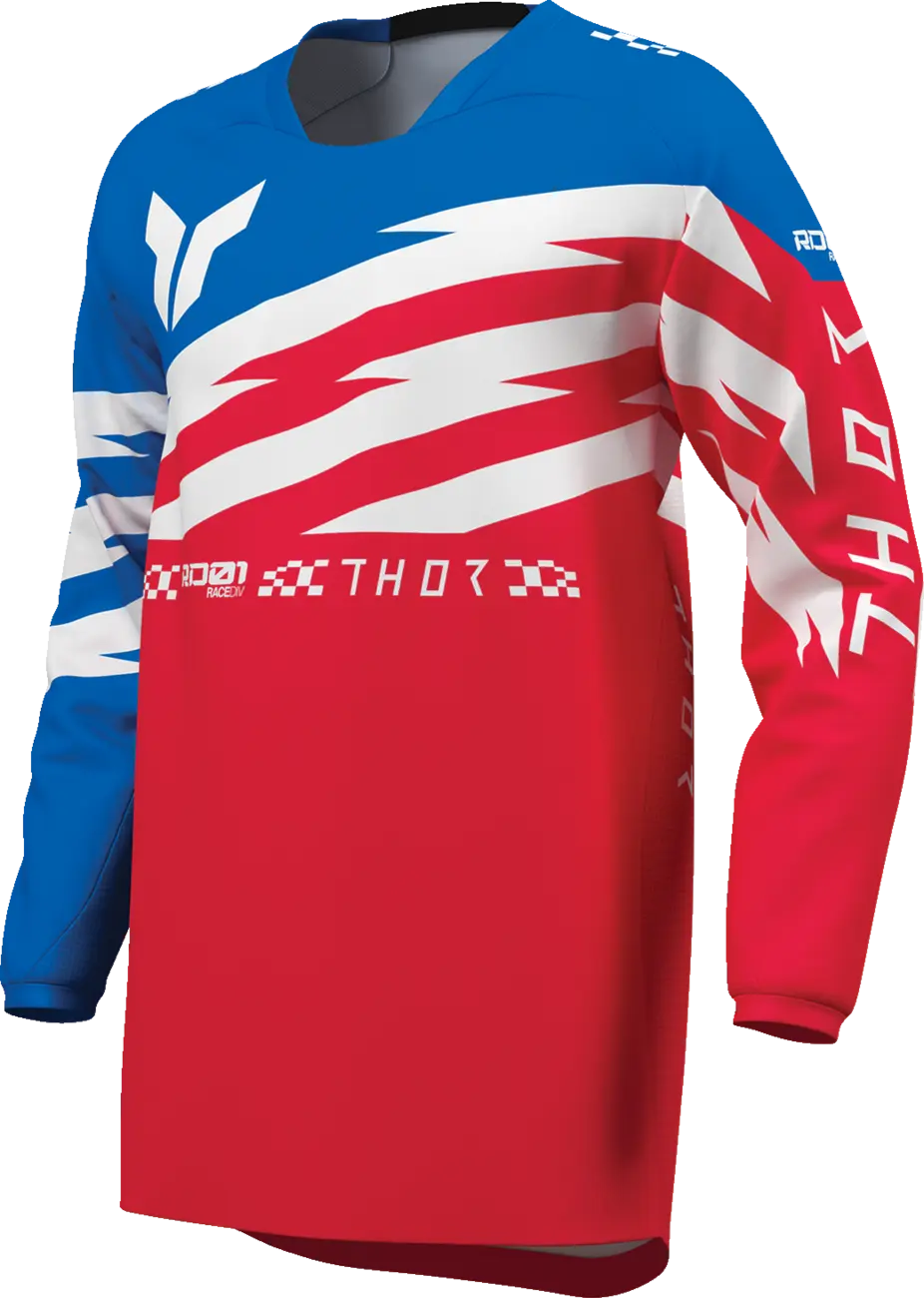 Thor Youth Launchmode Shockie Jersey Red/Blue