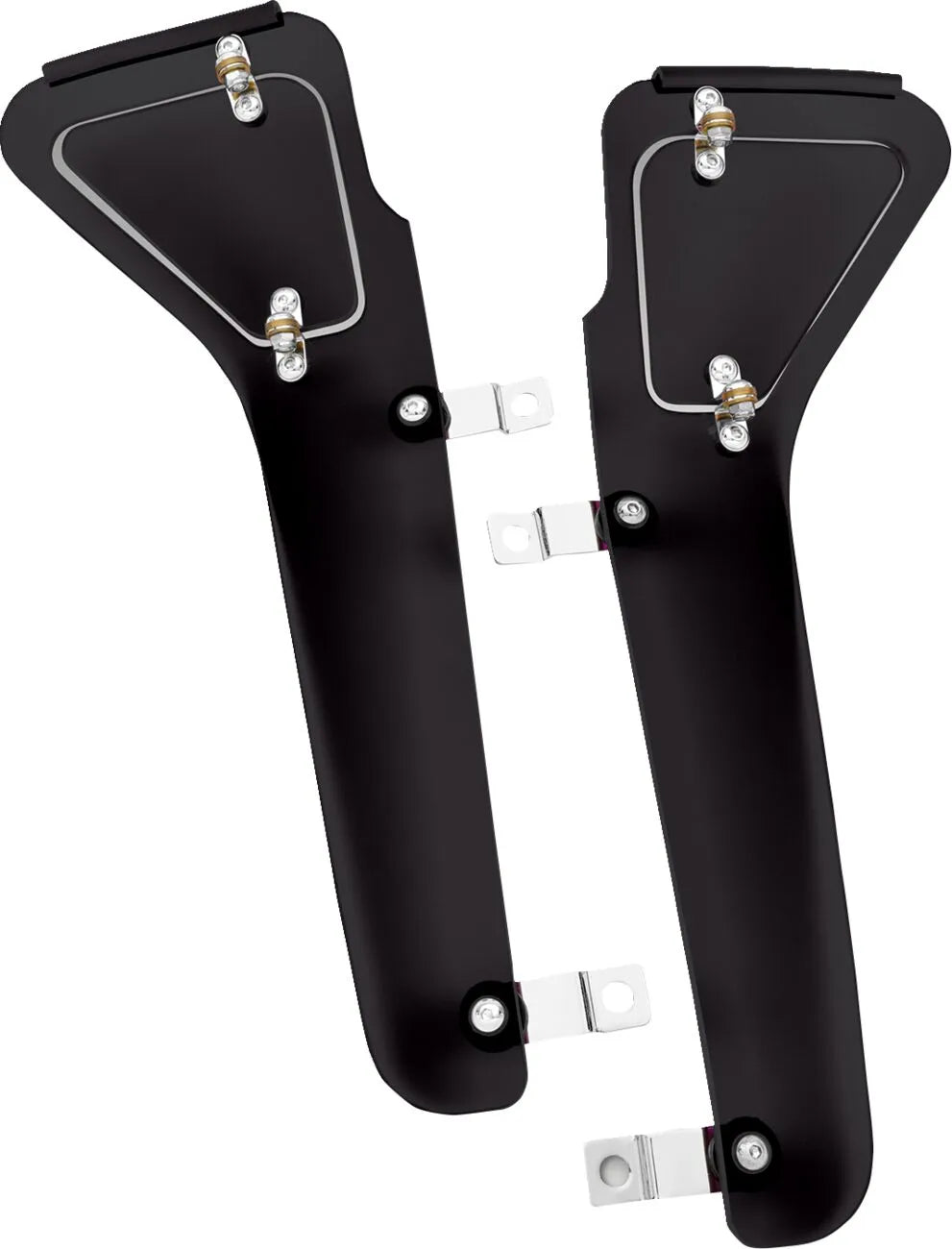 Show Chrome Upper Wind Deflectors