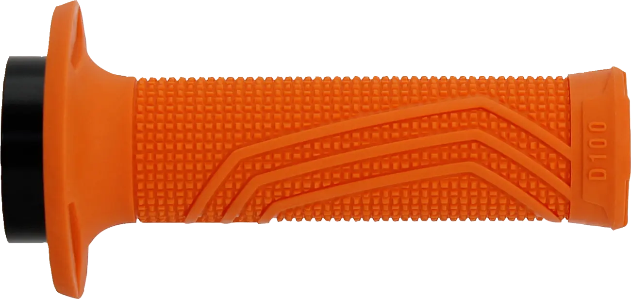 Domino D100 D-lock Grips - Orange Motorcycle Grips