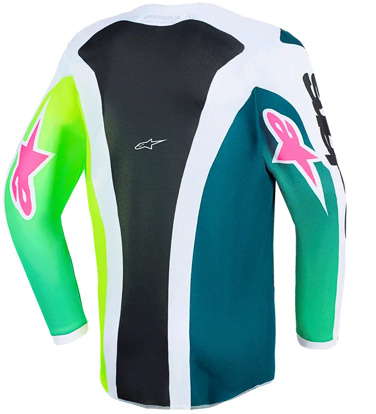 Alpinestars Youth Fluid Portl Jersey - Black/Green/White