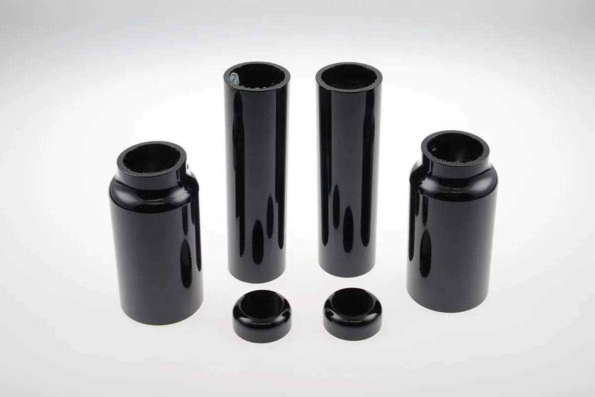 Cult Werk Fork Covers - Gloss Black Aluminum
