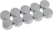 Drag Specialties Chrome Bolt Covers for 1/2 inch Hex Bolts
