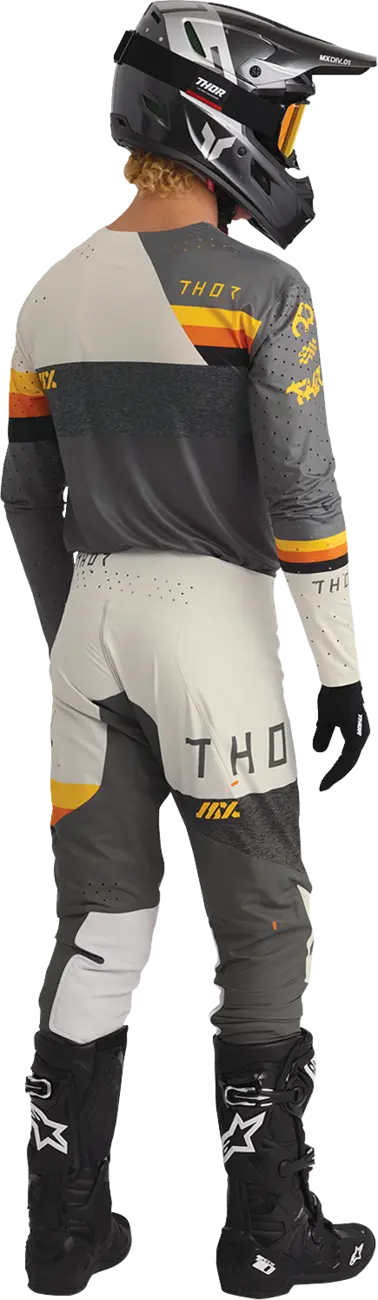 Thor Sportmode League Pants - Orange/White/Yellow/Charcoal Gray