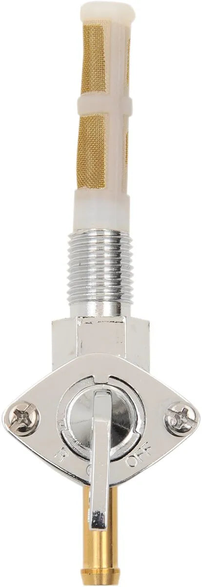 Drag Specialties Petcock 1/4" NPT Downward Chrome Gold