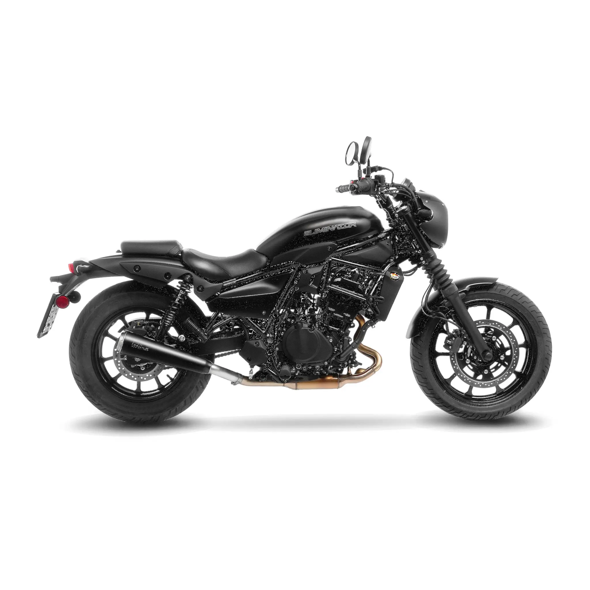 Leovince LV Classic Racer Black Slip-on Lyddæmper - ECE Godkendt til Vej