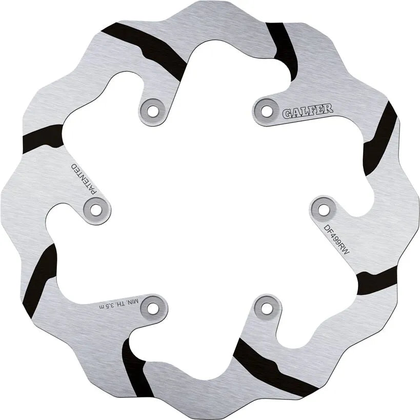 Galfer Fixed Wave Grooved Brake Rotor - Rear