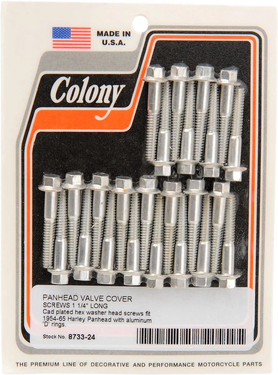 Colony Valve Cover Screw Kit for Panhead