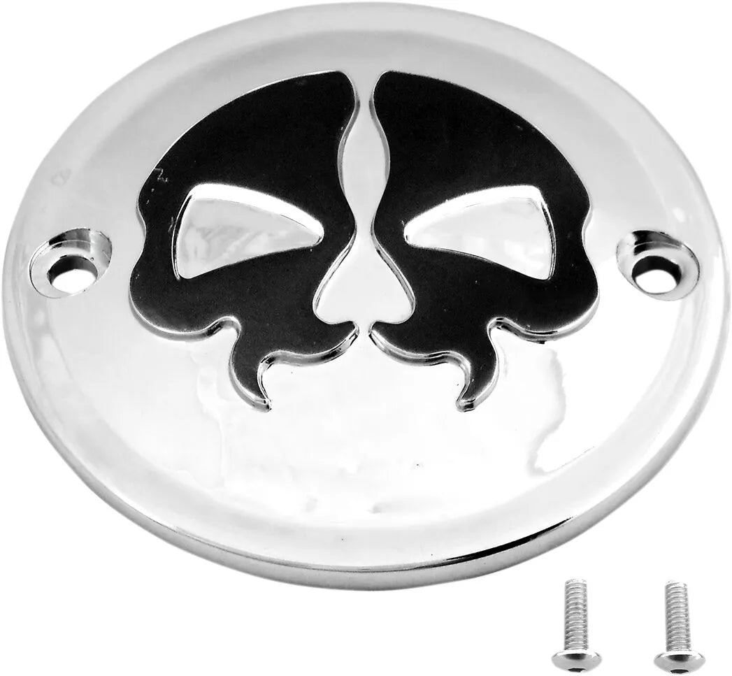 Drag Specialties Split Skull Points Cover Chrome