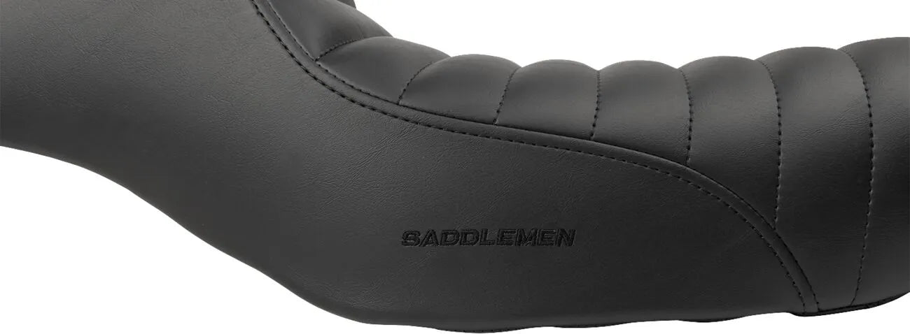 Saddlemen Americano 2-up Cafe Seat - For Harley Davidson