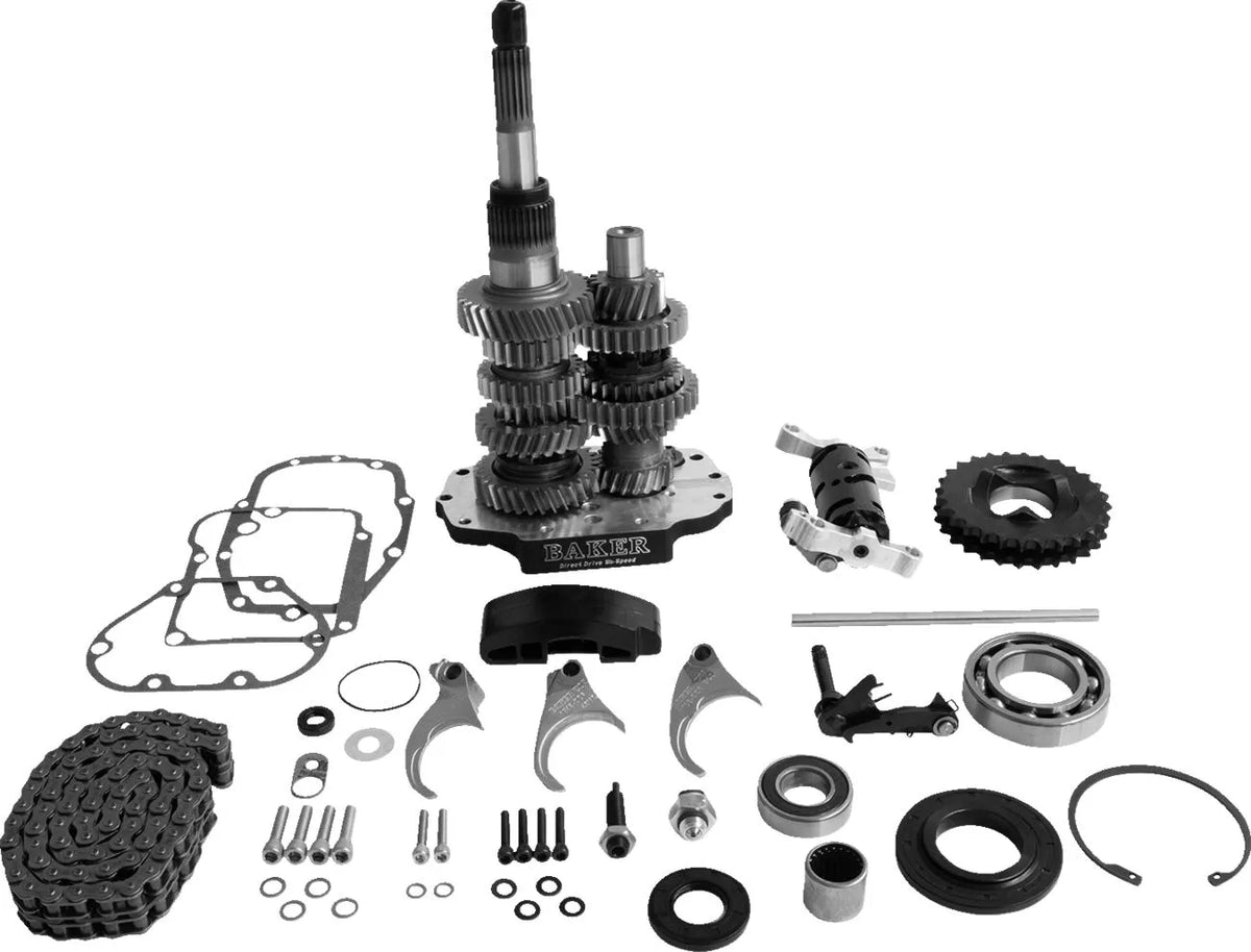 Baker Drivetrain 6-Speed Gear Set Black 3.24:1 for HD Electra