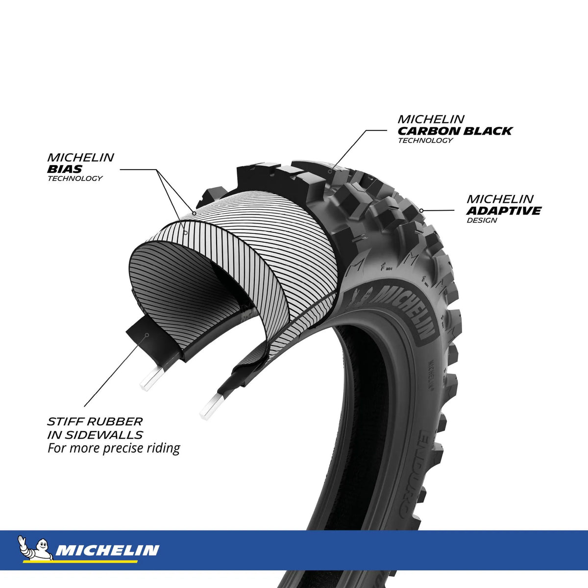 Michelin Enduro Medium 2 Front Tire - 90/100-21 57R - TT