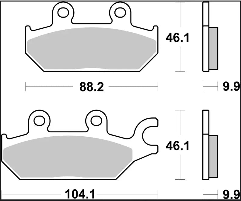 Brembo Sd Offroad Prime Line Sintered Metal Brake Pad Set