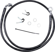 Drag Specialties Forlænget Sort Vinyl Bremse Slange Kit