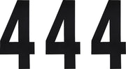 Factory Effex Black 6" Standard Number Plate Graphic (3-pack)