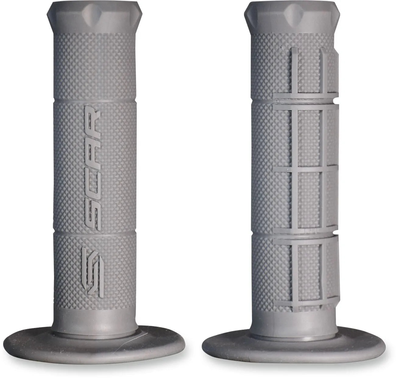 Scar Single Density Grips - Gray Rubber