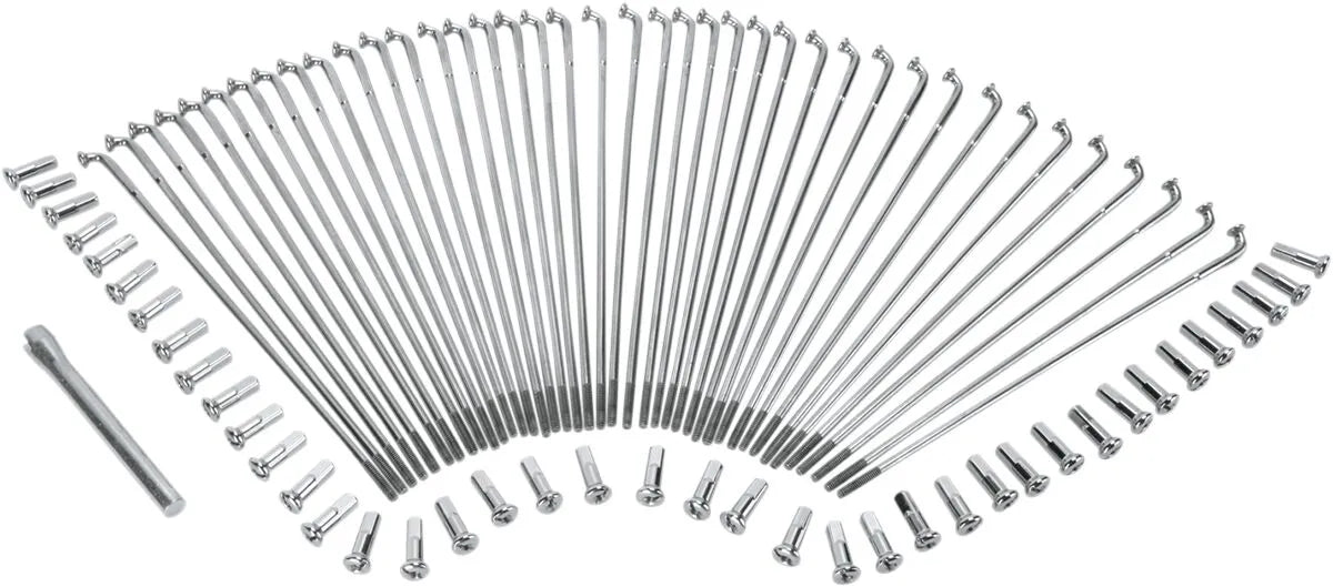 Drag Specialties Stainless Steel Spoke Set 16" Drop Center