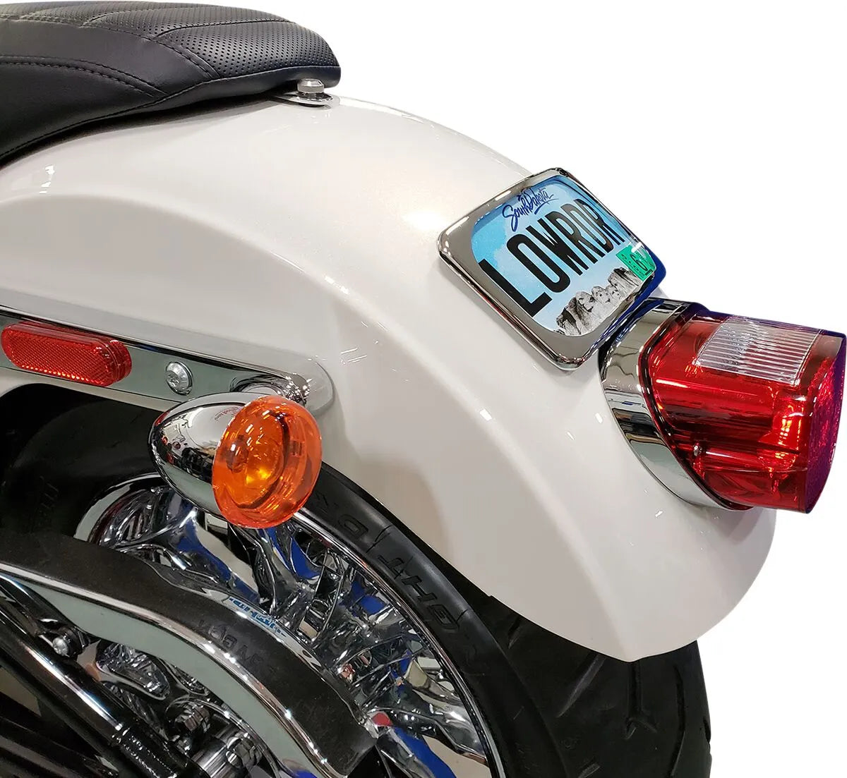 Drag Specialties Radius License Plate Mount For 8"+ Fenders