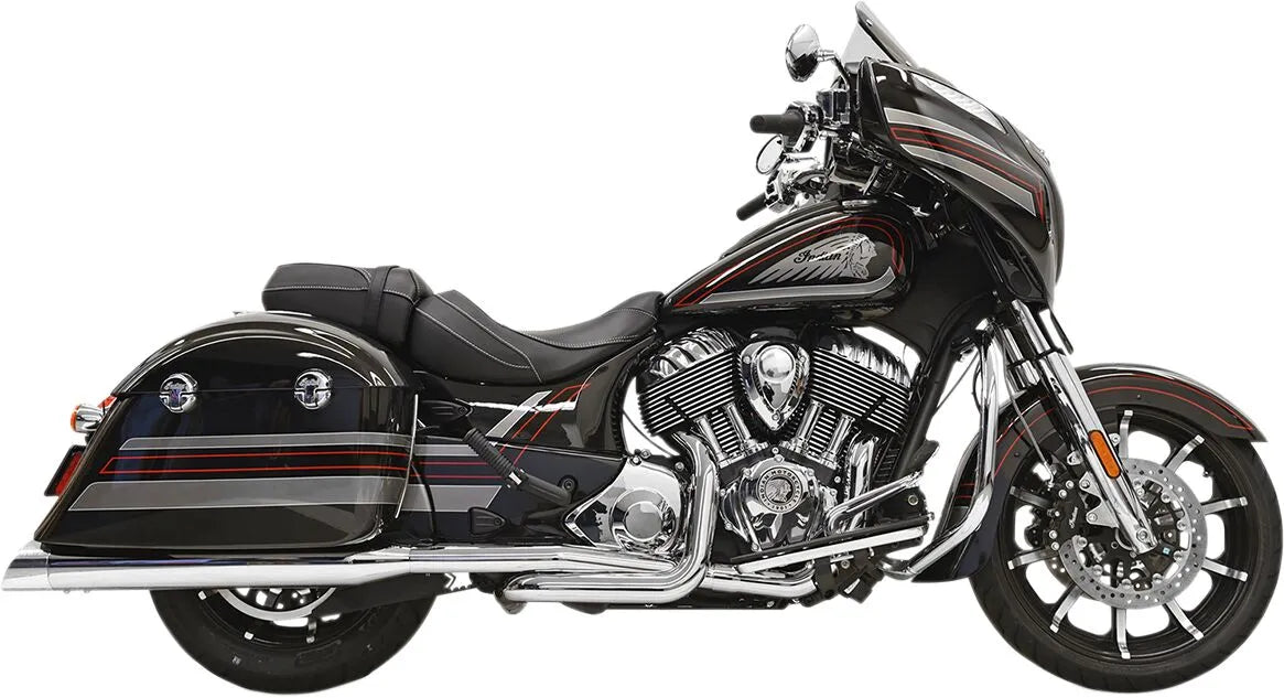Bassani Xhaust True Dual Udstødningssystem Fuld System Krom