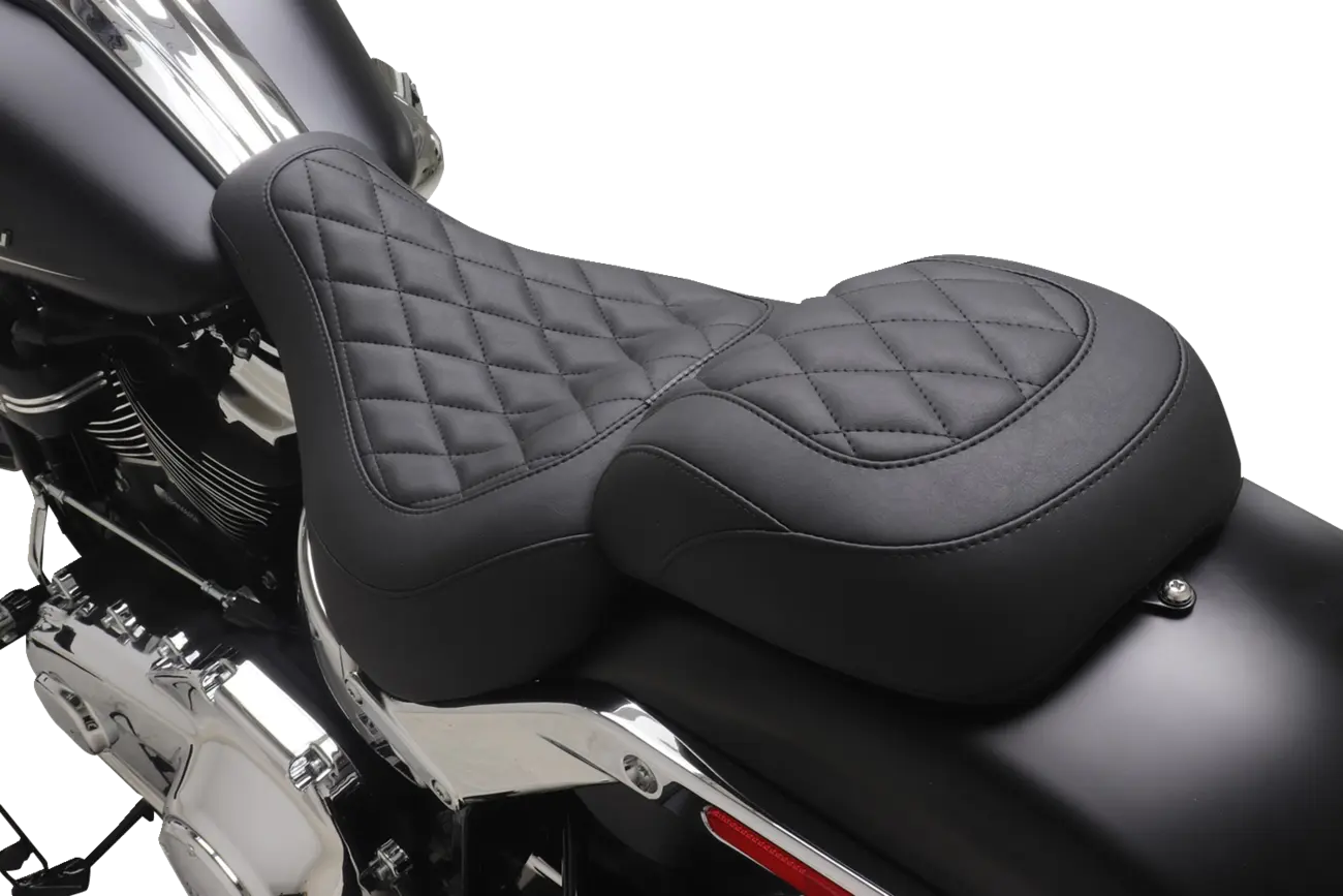 Mustang Wide Tripper Solo Seat - For Harley Davidson