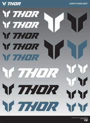 Thor Decal Sheet - 9" X 13" Multi-color Logo