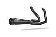 Zard 2:1 Full Exhaust System For H-d Softails (Black)