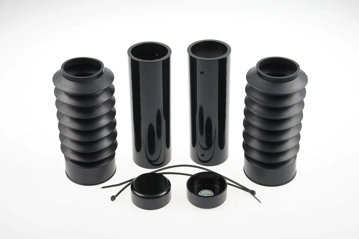 Cult Werk Fork Covers - Gloss Black Aluminum