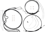 MAGNUM SHIELDING Black Pearl Handlebar Installation Kit for Ape
