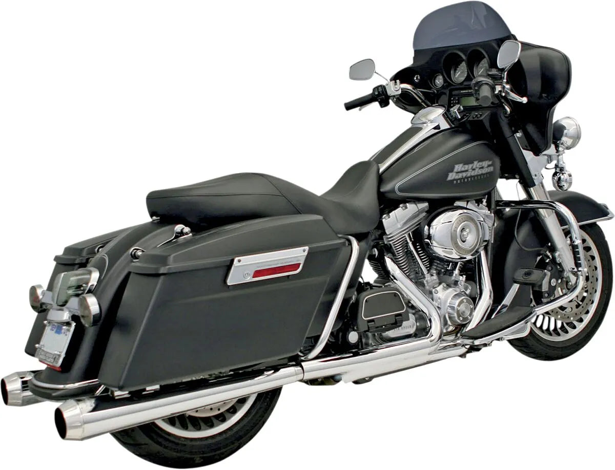 Bassani Xhaust Megaphone Slip-on Lyddæmpere - Krom