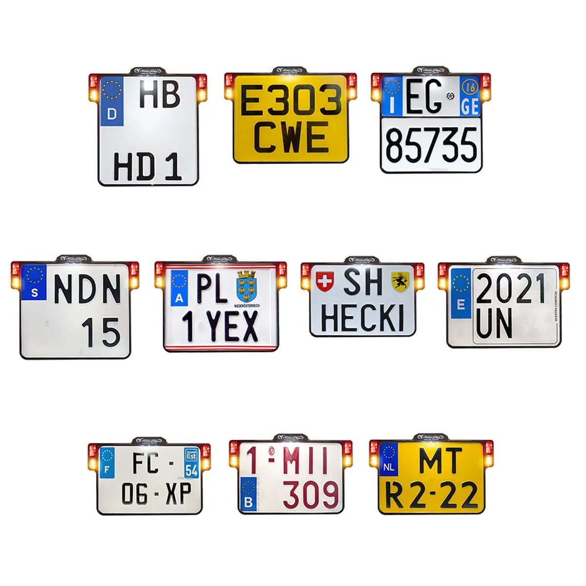 Heinz Bikes All-in-one 2.0 License Plate Holder W/ Led Lights