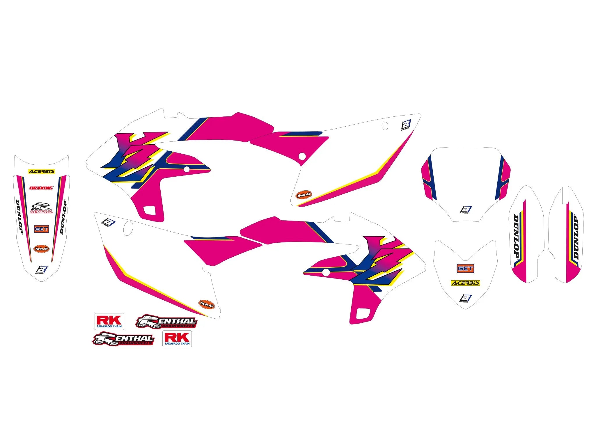 Blackbird Racing Retro Graphic Kit For Yamaha