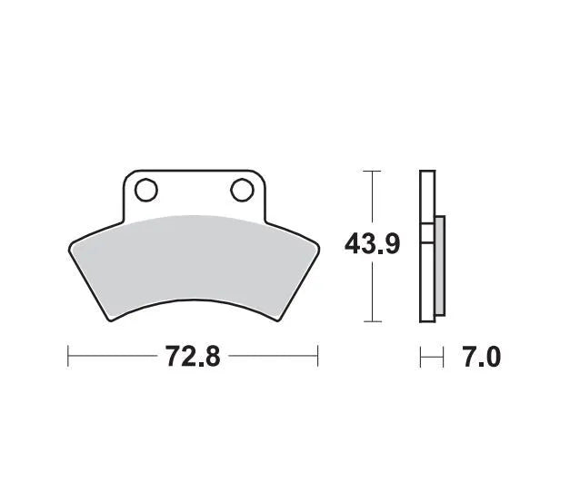 Moto-master Nitro Atv Bremseklodser - Sinter Metal - Bag