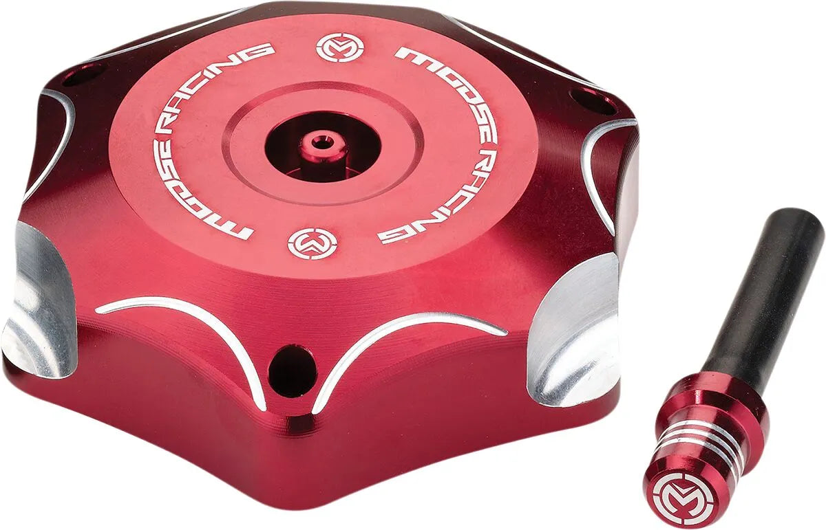 Moose Offroad Aluminum Gas Cap - Red