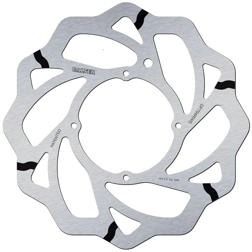 Galfer Wave Grooved Fixed Brake Rotor - Enhanced Performance - Front