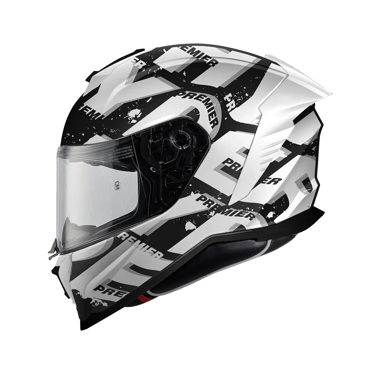 Premier Helmets Hyper Sr Helmet Full Face Street White/black