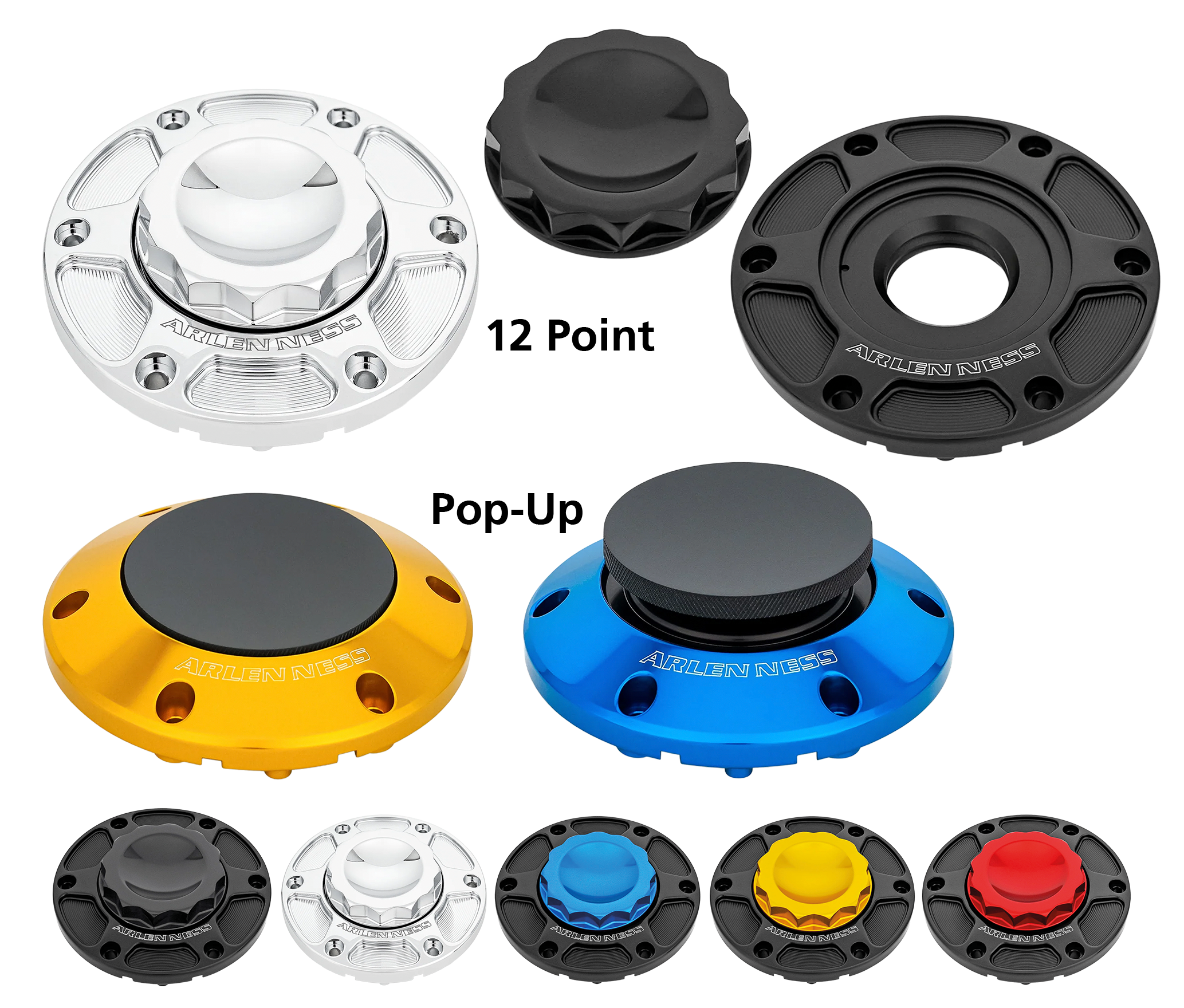 Arlen Ness Touring Style Gas Caps – Gas- & Oil Tank