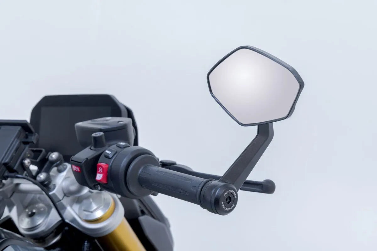 Sw-motech Bar End Mirrors - Black Aluminum