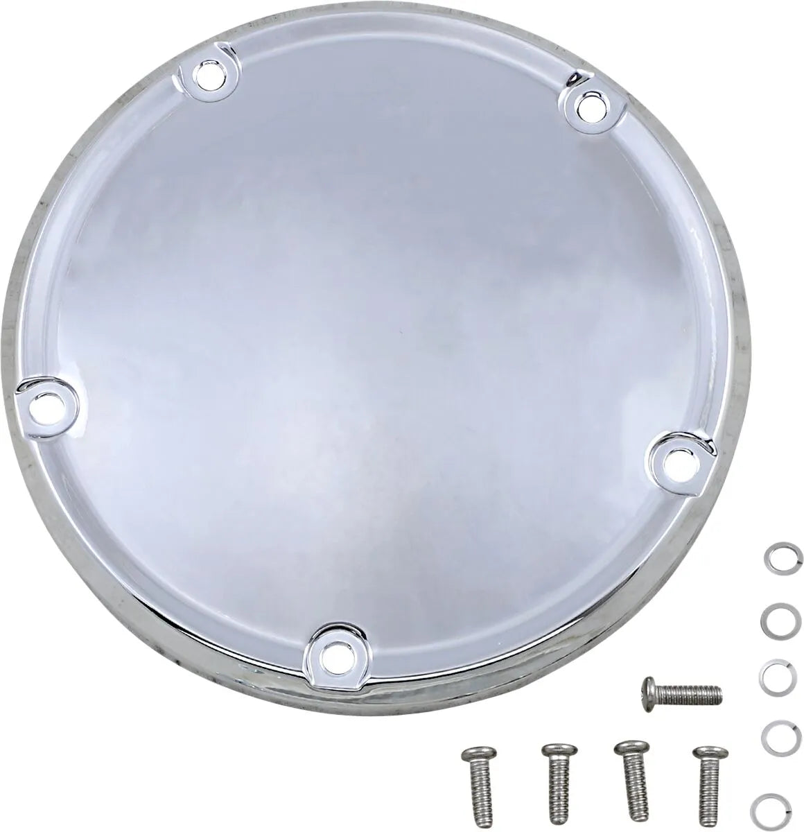 Drag Specialties Chrome 5-Hole Derby Cover for Big Twin