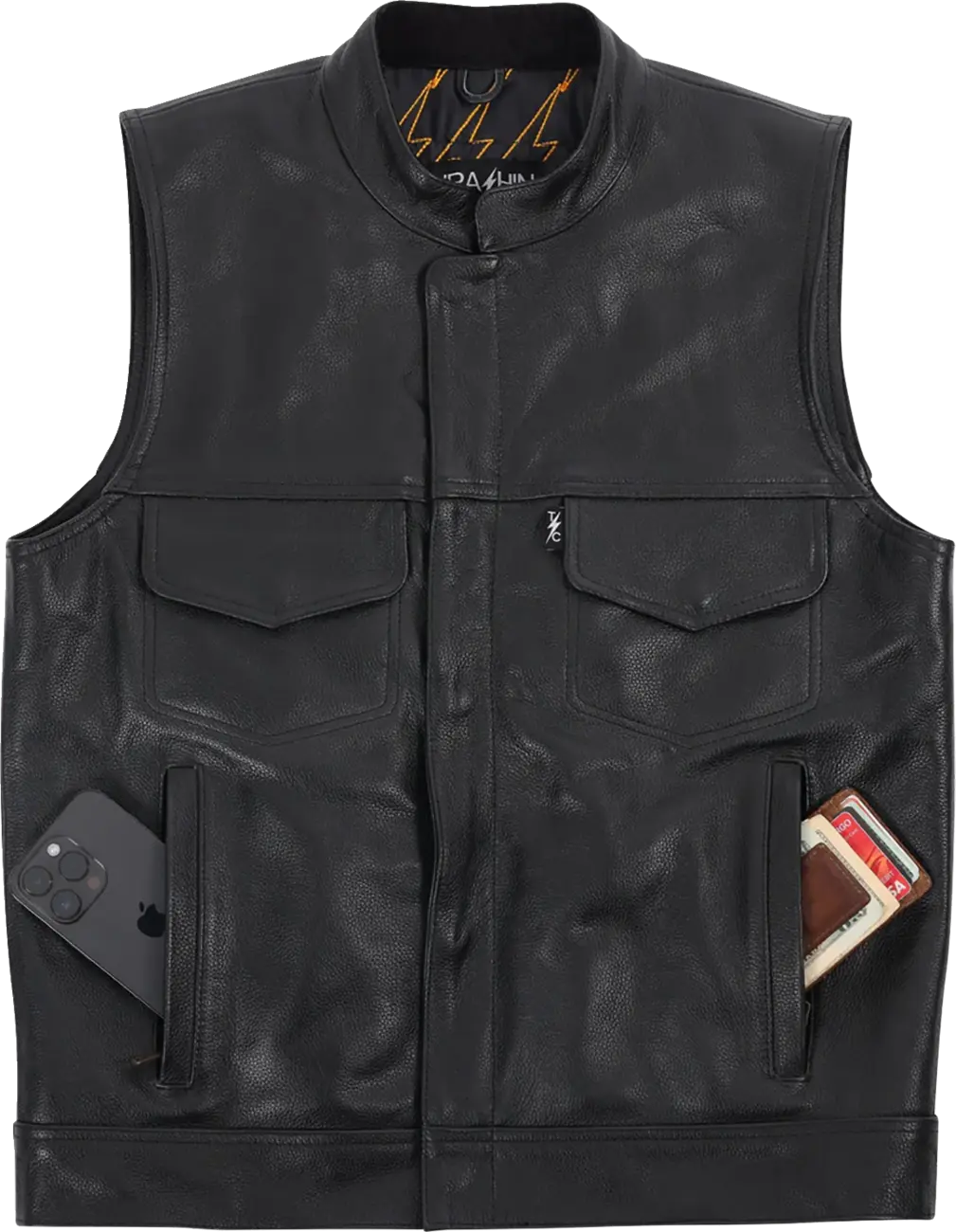 Thrashin Supply Co Mulholland Leather Riding Vest