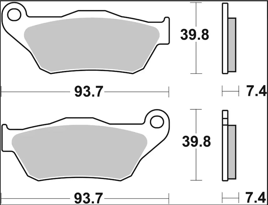 Brembo Prime Line Carbon Ceramic Brake Pad Set