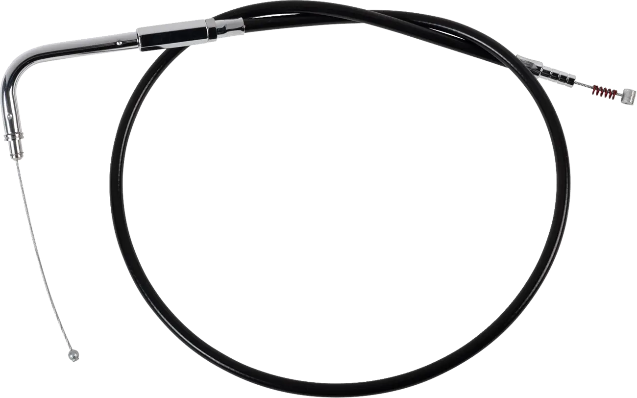 Drag Specialties Black Vinyl Idle Cable for Mikuni Carbs