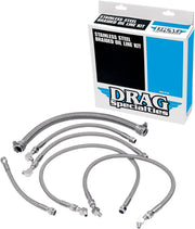 Drag Specialties Stainless Steel Braided Oil Line Kit
