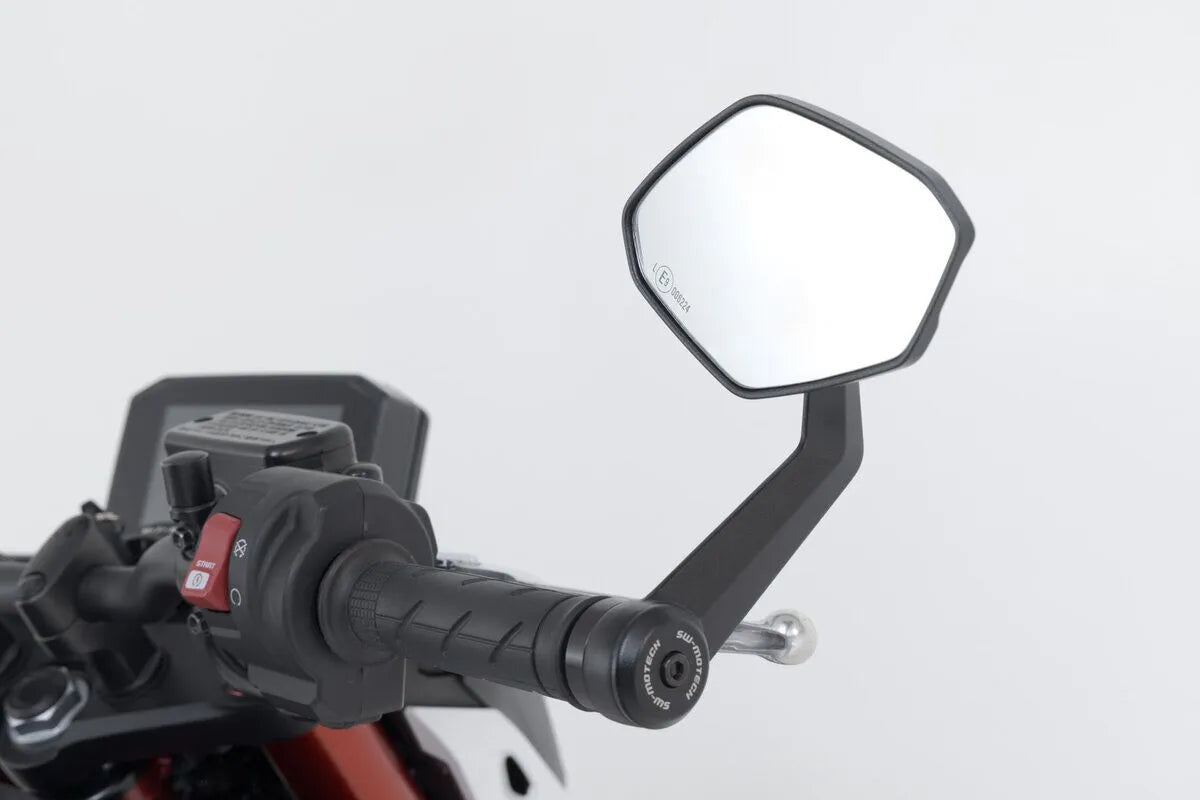 Sw-motech Bar End Mirrors - Black Aluminum