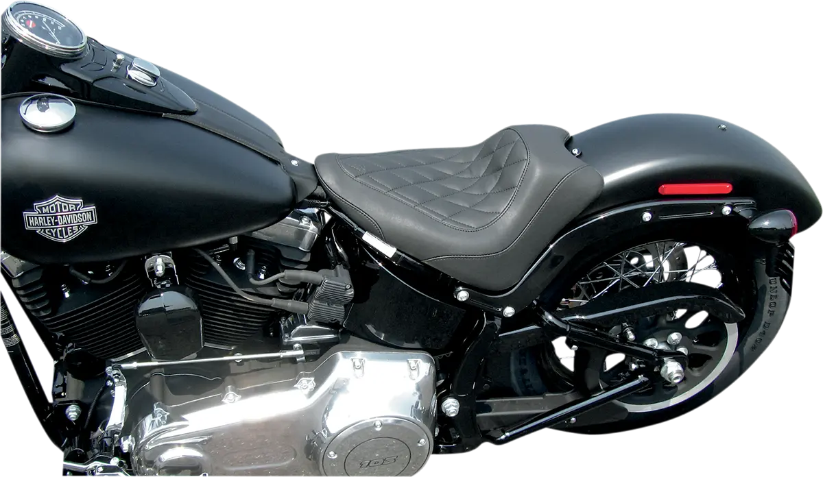Mustang Wide Tripper Solo Seat - For Harley Davidson