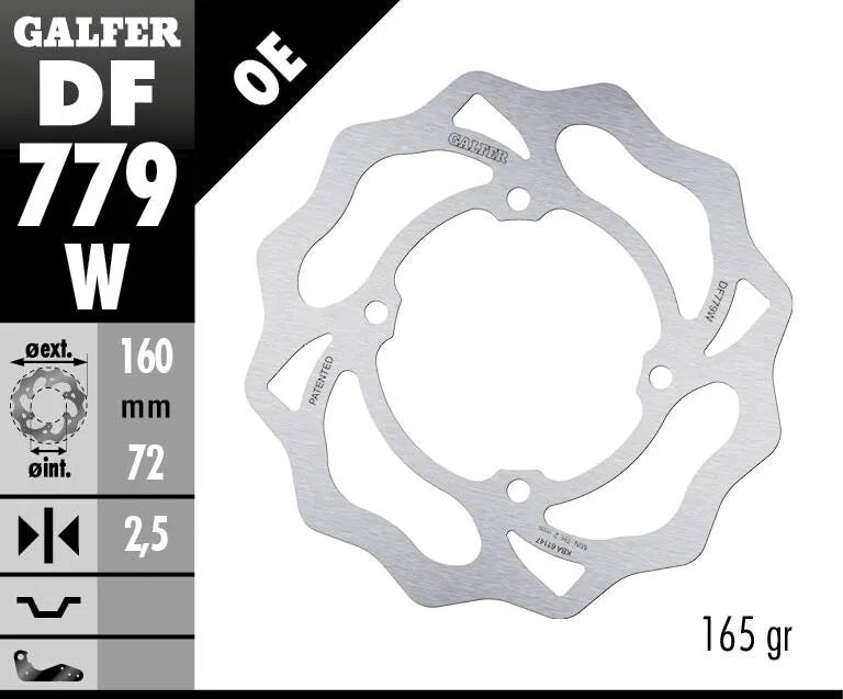 Galfer Wave Brake Rotor For Motorcycles - Front & Rear