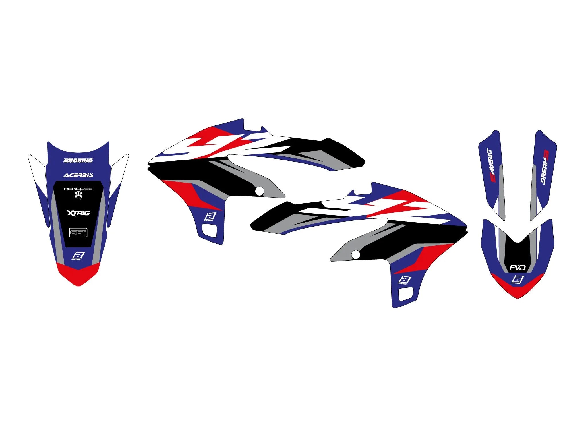 Blackbird Racing Dream 5 Graphic Kit For Yamaha