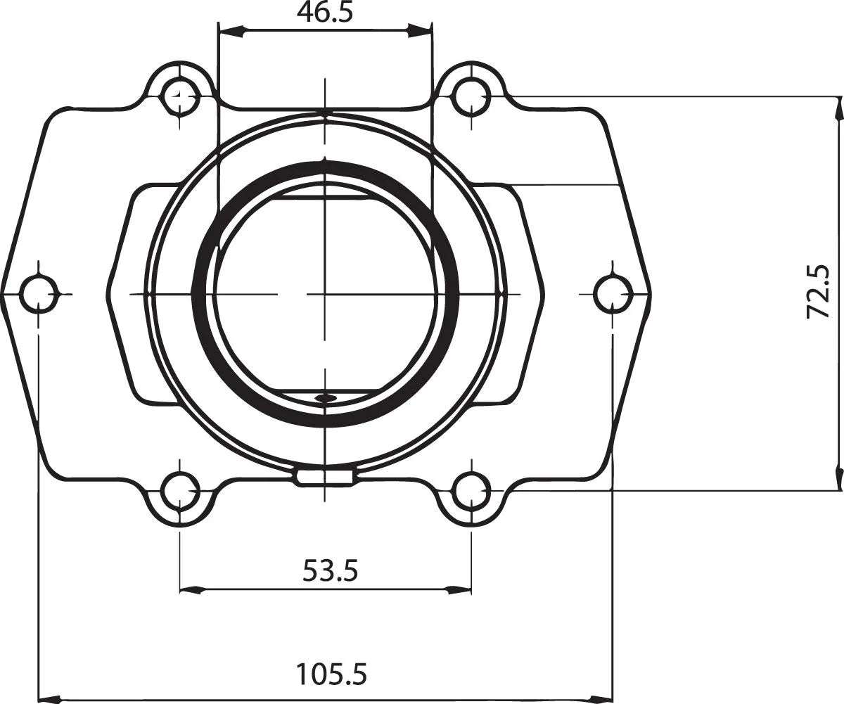 Kimpex Carburetor Mounting Flange