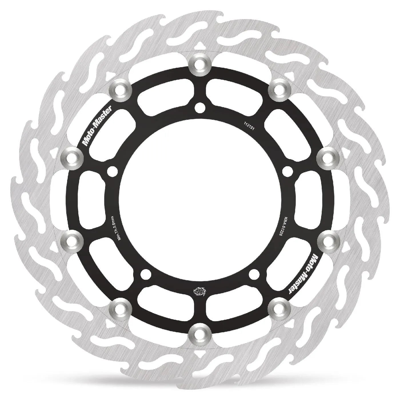 Moto-master Flame Series Flydende Bremse Rotor - Foran