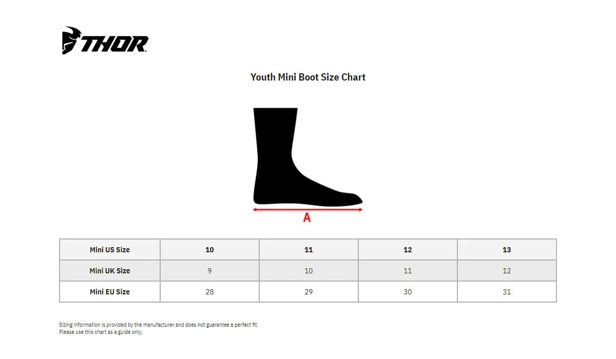 Thor Mini Blitz Xp Boots Youth Black