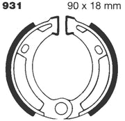 Ebc Standard BremseSko - Organisk Base - For & Bag